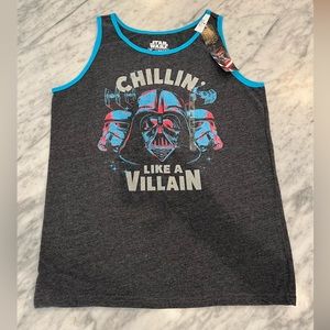 Star Wars Tank Top XL Kids Grey Darth Vader